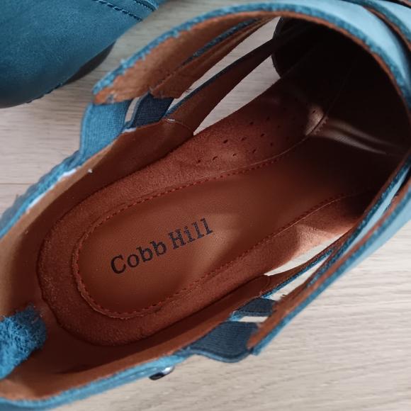 Cobb Hill Women's Laurel Woven Teal Wooven Booties Size: 11 Comfort Boots NWOT - Picture 8 of 12